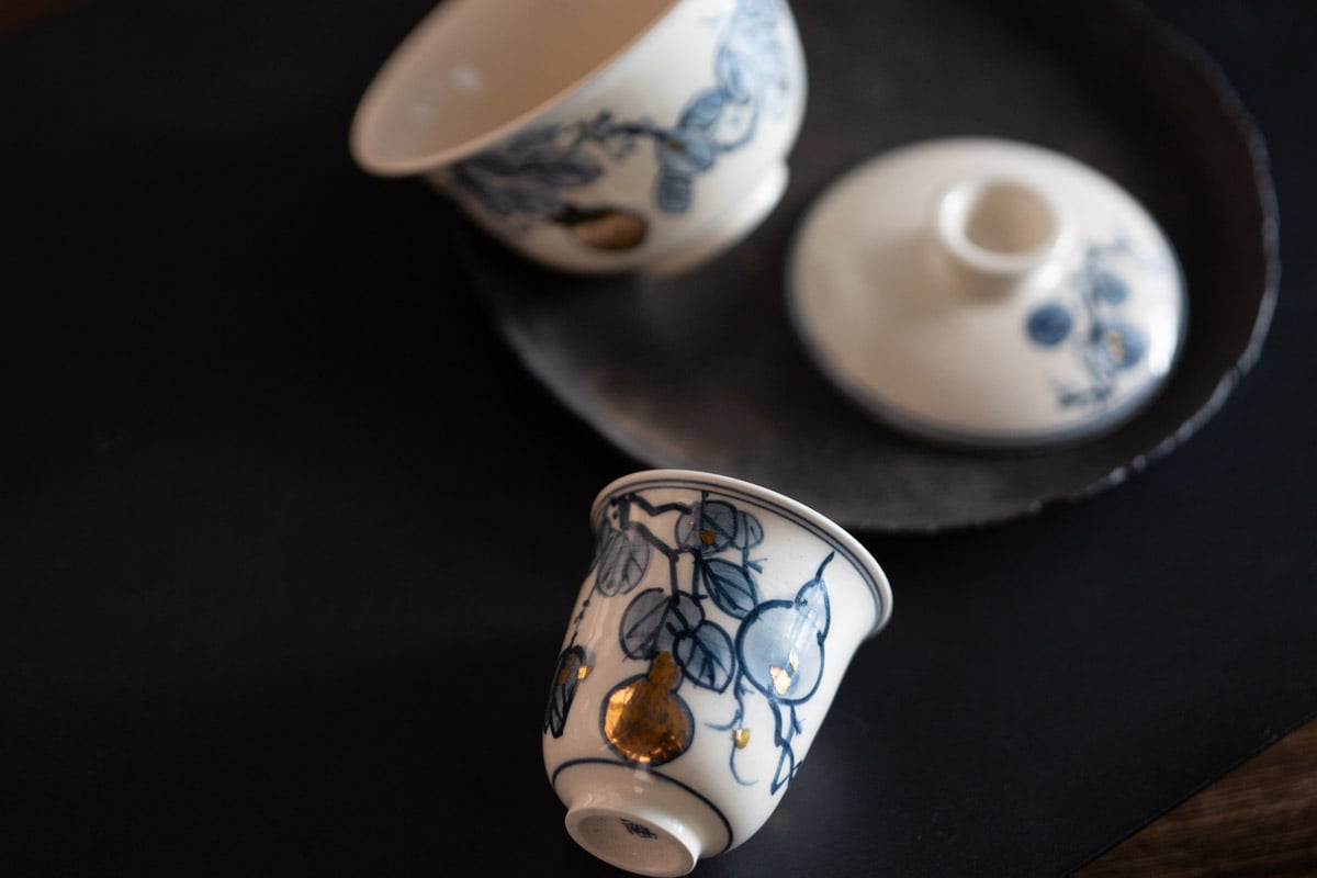 gilded quinghua teacup gourd 4 | BITTERLEAF TEAS gilded quinghua teacup gourd 4 | BITTERLEAF TEAS