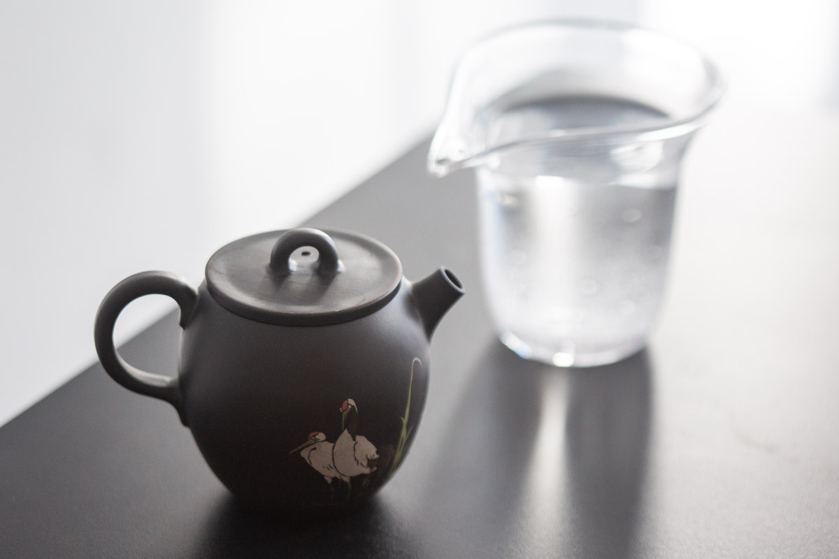 natural habitat jianzhui zitao teapot crane 10 | BITTERLEAF TEAS