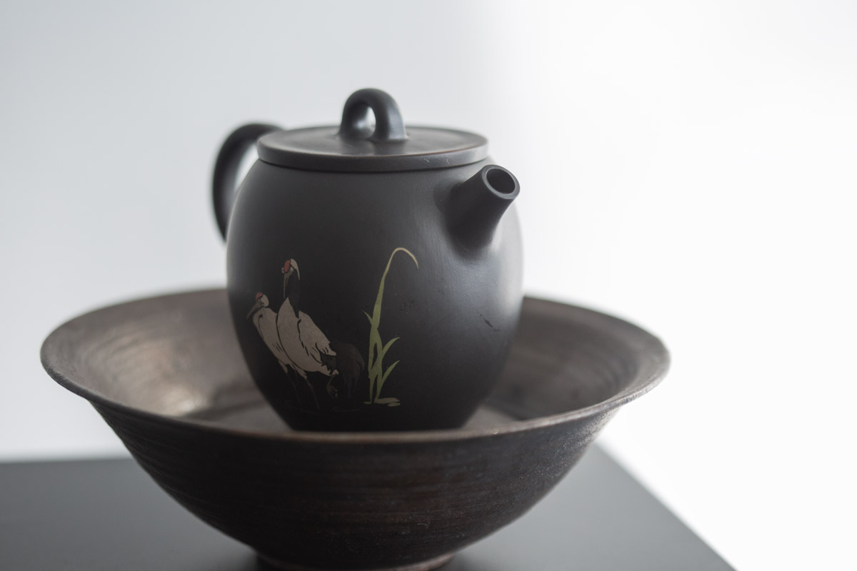 natural habitat jianzhui zitao teapot crane 3 | BITTERLEAF TEAS