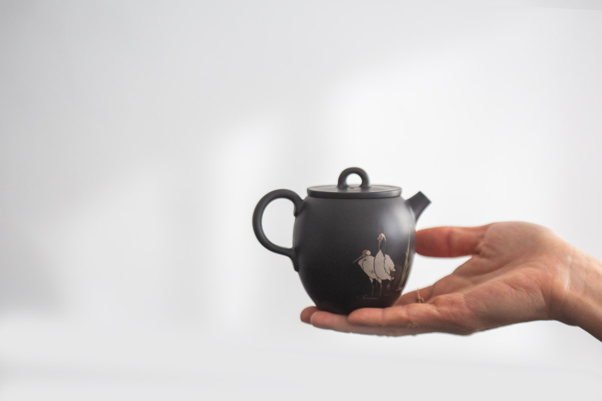 natural habitat jianzhui zitao teapot crane 8 | BITTERLEAF TEAS