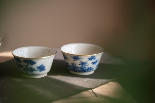 Alchemy Teacup - Brass - Bamboo & Pine