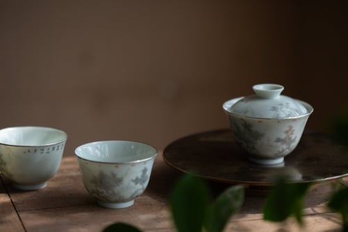 Alchemy Teacup - Silver - Mountain