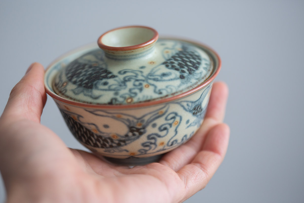 dream garden gaiwan phoenix fish 14 | BITTERLEAF TEAS