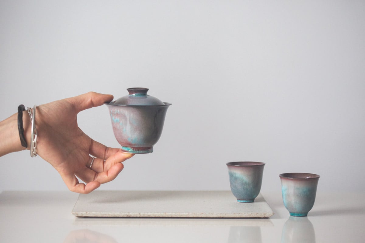 chameleon soda ash wood fired gaiwan 11 25 11 | BITTERLEAF TEAS