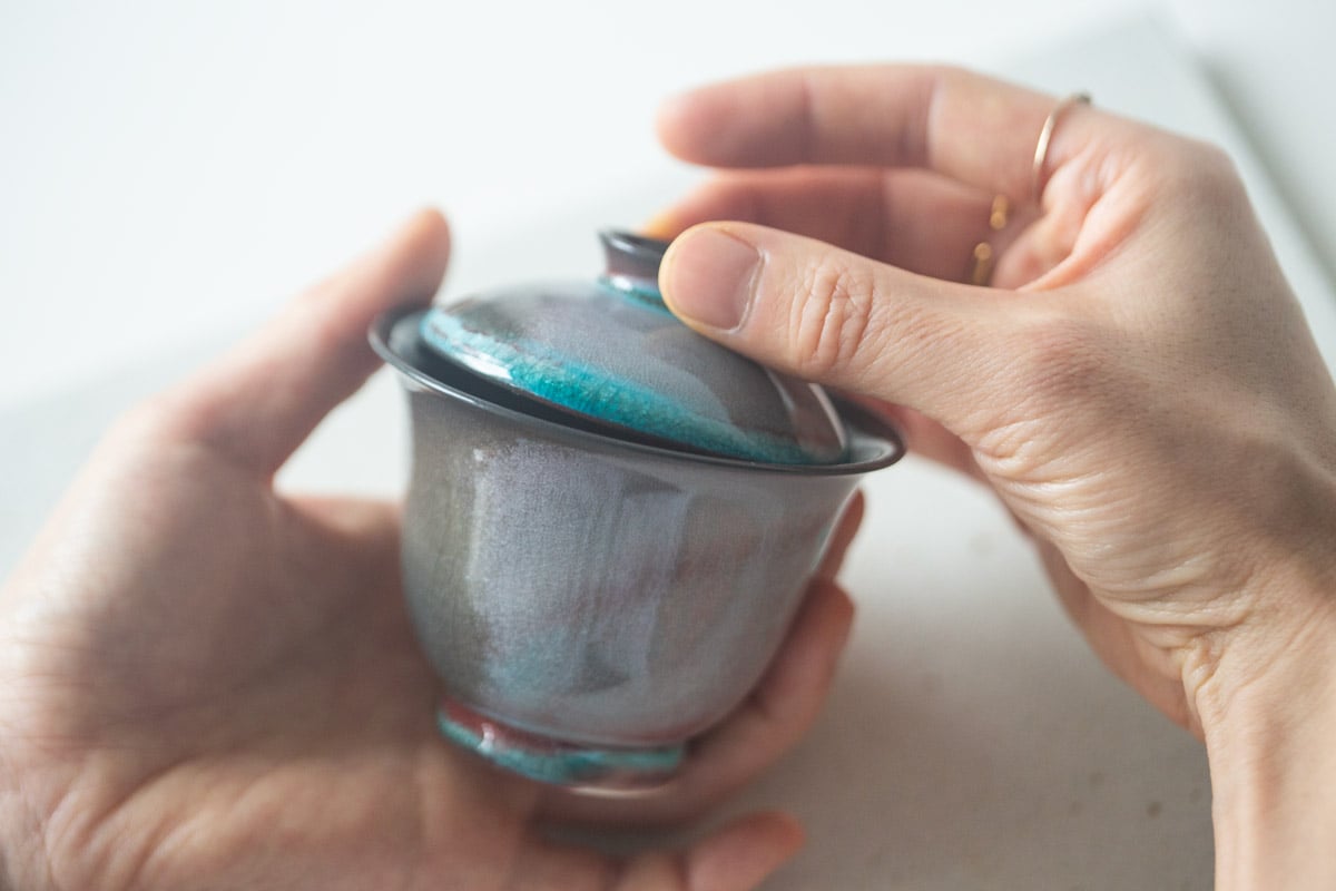 chameleon soda ash wood fired gaiwan 11 25 12 | BITTERLEAF TEAS