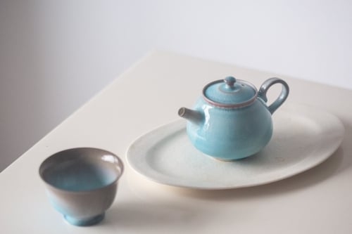 Chameleon Soda Ash Wood Fired Teapot I