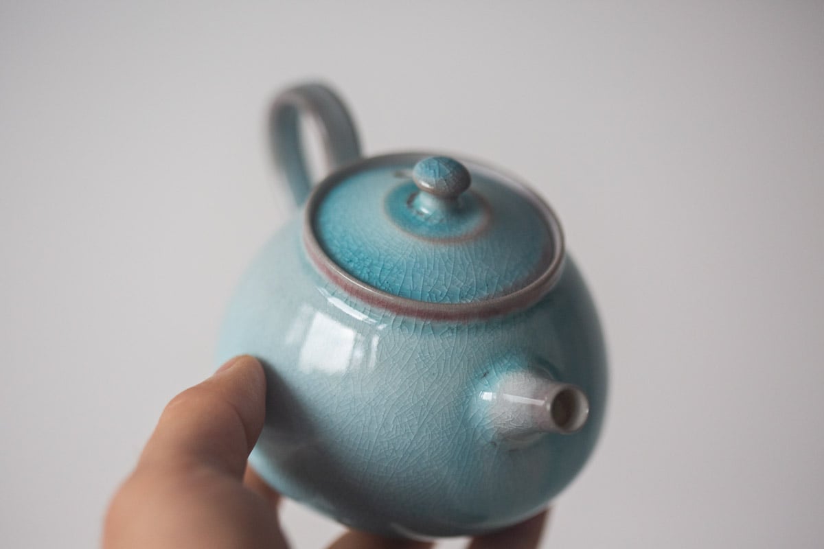 chameleon soda ash wood fired teapot i 11 25 10 | BITTERLEAF TEAS