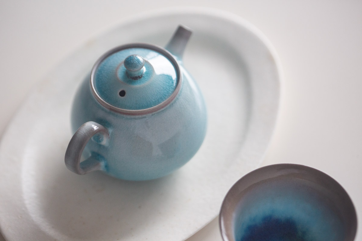 chameleon soda ash wood fired teapot i 11 25 4 | BITTERLEAF TEAS