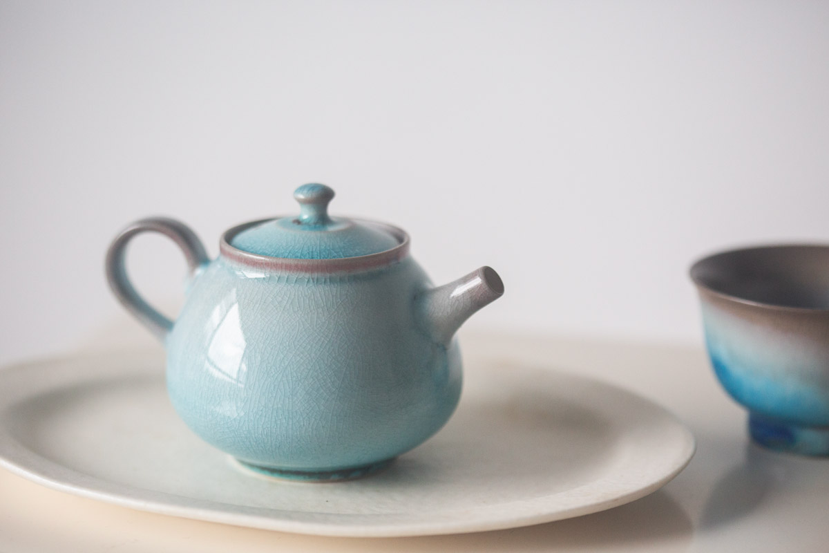 chameleon soda ash wood fired teapot i 11 25 5 | BITTERLEAF TEAS