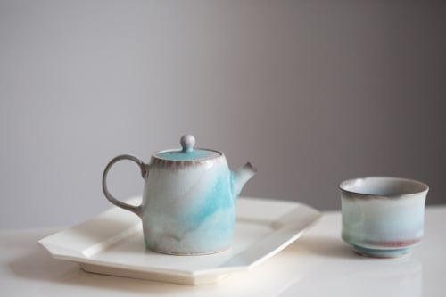 Chameleon Soda Ash Wood Fired Teapot I