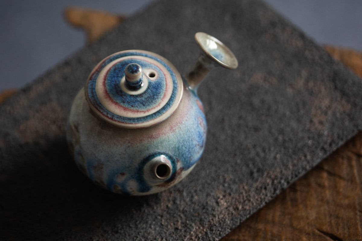 chameleon soda ash wood fired teapot ii 11 25 1 | BITTERLEAF TEAS