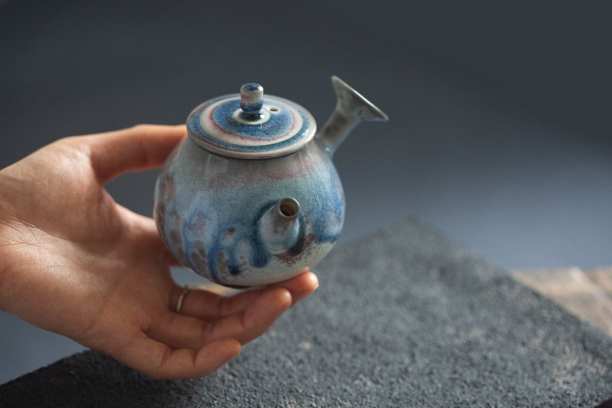 chameleon soda ash wood fired teapot ii 11 25 12 | BITTERLEAF TEAS
