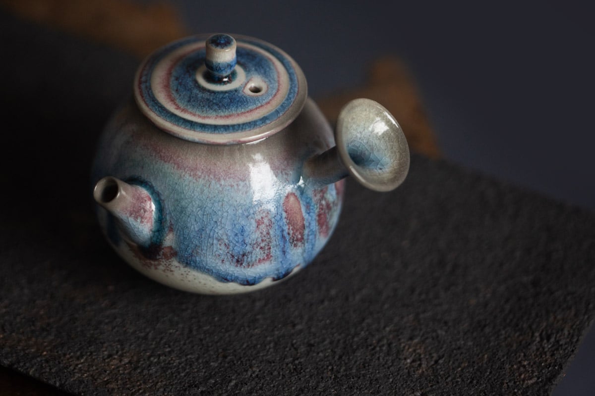 chameleon soda ash wood fired teapot ii 11 25 3 | BITTERLEAF TEAS