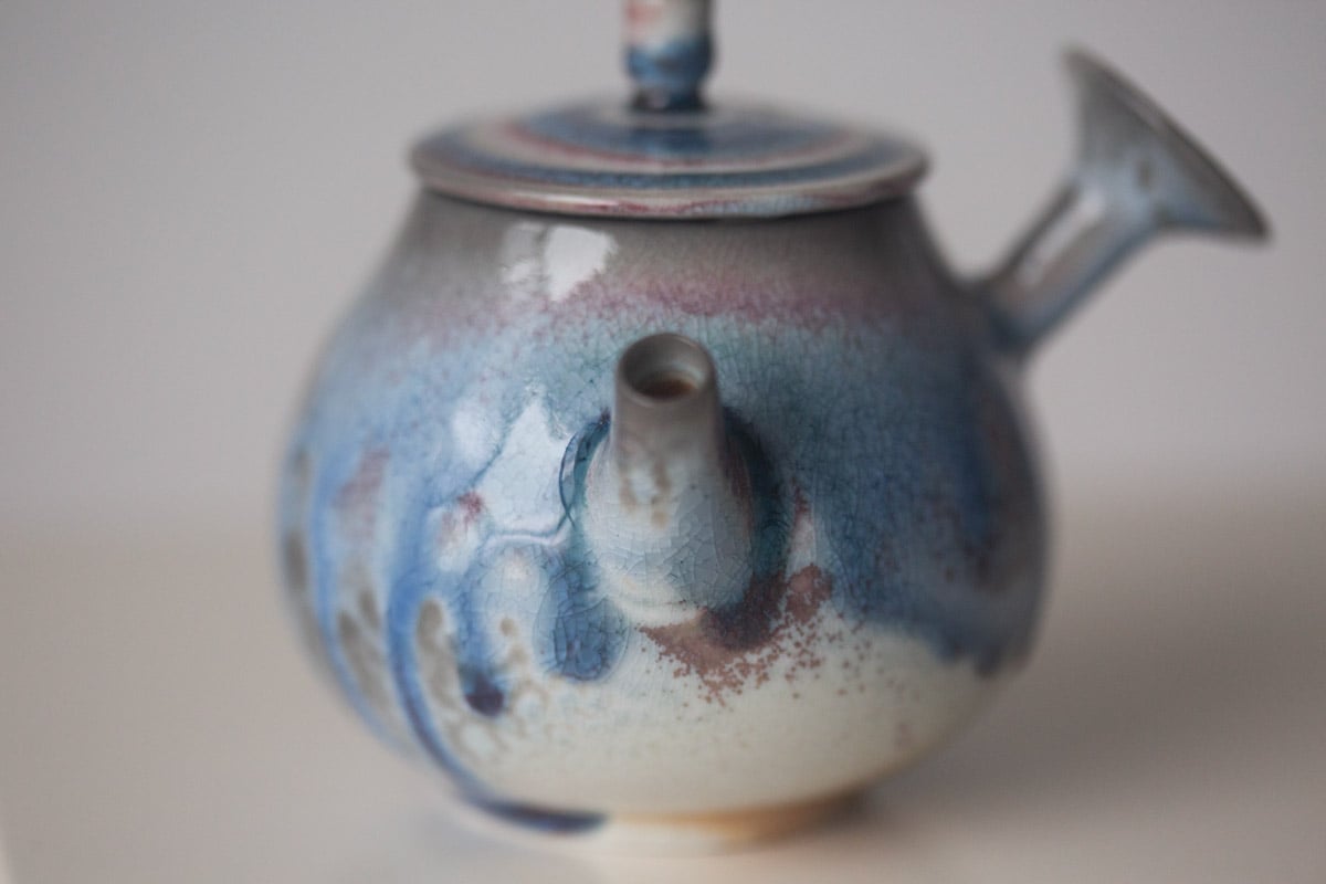 chameleon soda ash wood fired teapot ii 11 25 6 | BITTERLEAF TEAS