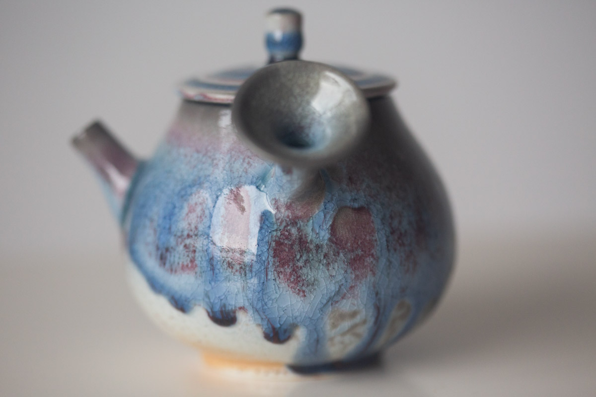 chameleon soda ash wood fired teapot ii 11 25 7 | BITTERLEAF TEAS