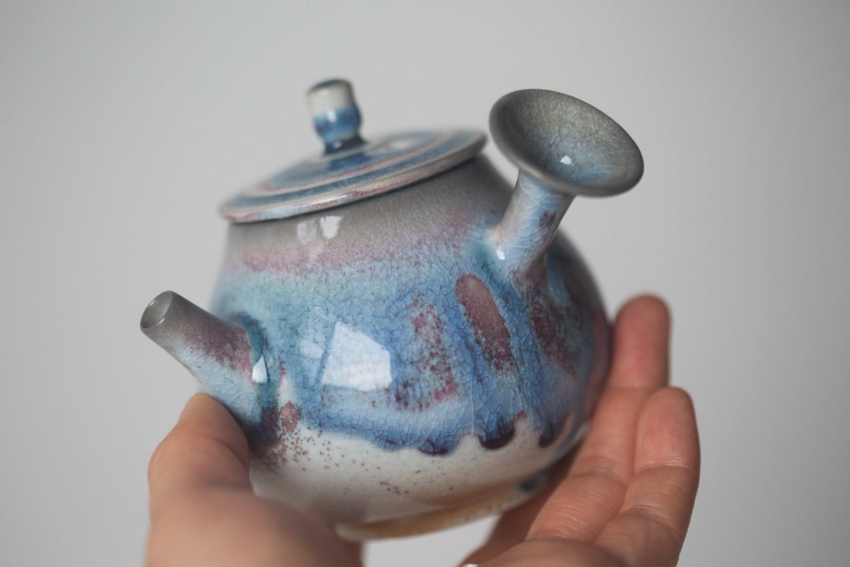 chameleon soda ash wood fired teapot ii 11 25 9 | BITTERLEAF TEAS