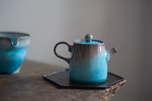 Chameleon Soda Ash Wood Fired Teapot III