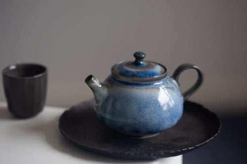 Chameleon Soda Ash Wood Fired Teapot IV