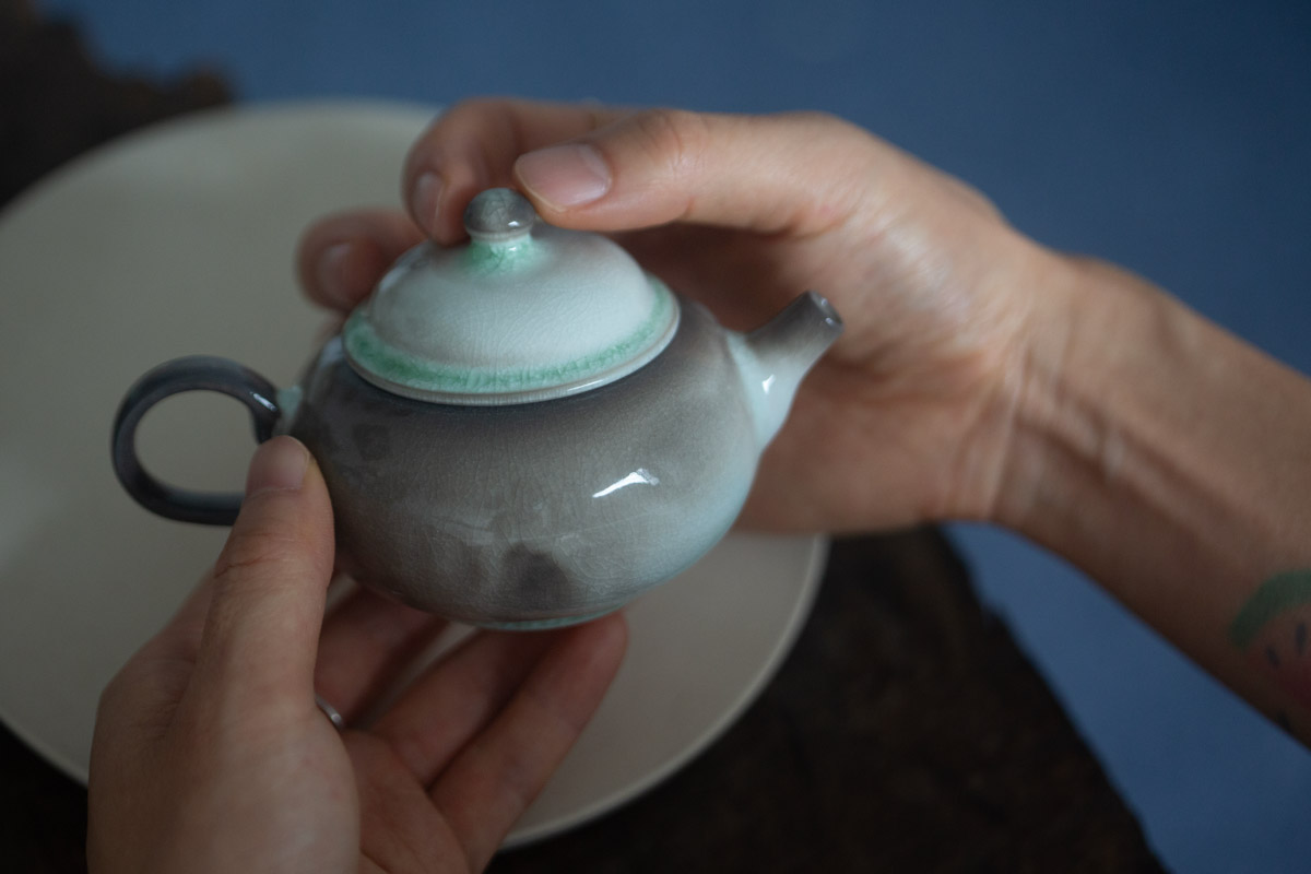 stratus soda ash wood fired teapot i 8 25 12 | BITTERLEAF TEAS