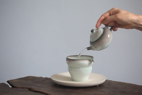Stratus Soda Ash Wood Fired Teapot I