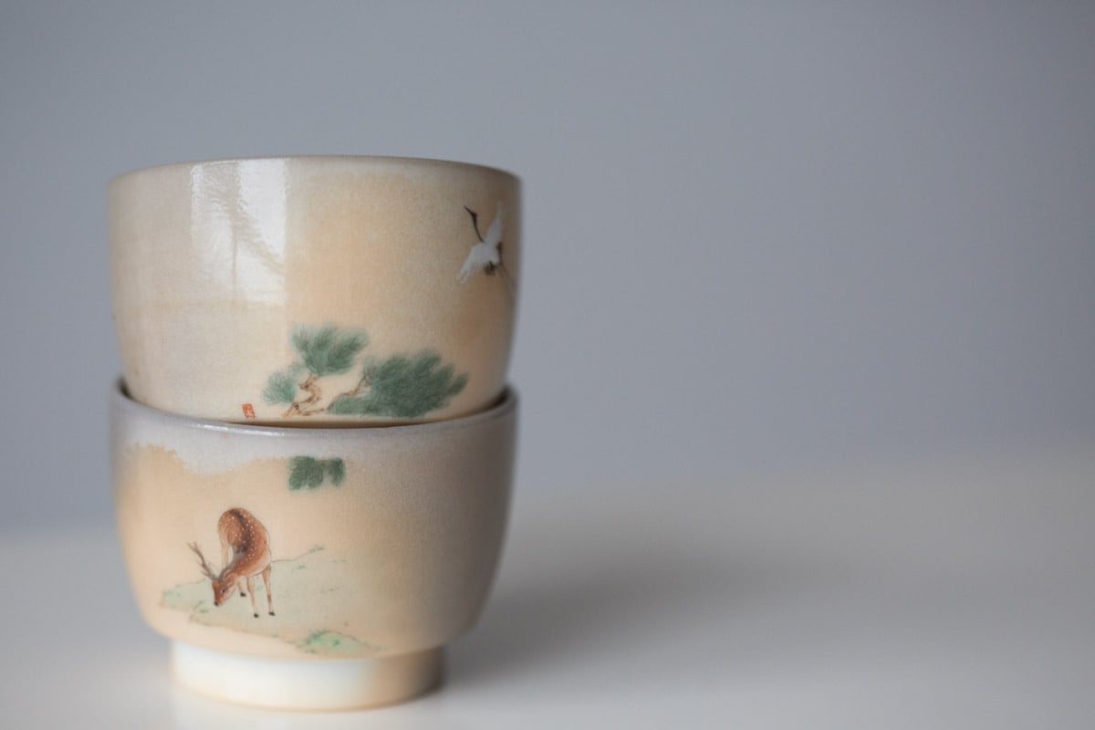 aurora wood fired teacup deer crane 9 | BITTERLEAF TEAS
