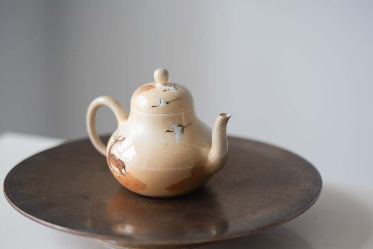 aurora wood fired teapot deer crane 1 | BITTERLEAF TEAS aurora wood fired teapot deer crane 1 | BITTERLEAF TEAS