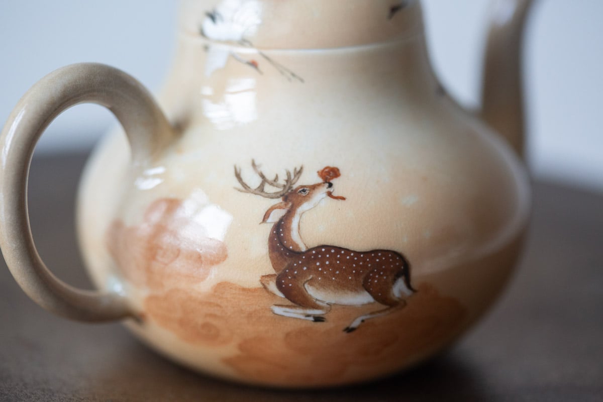 aurora wood fired teapot deer crane 10 | BITTERLEAF TEAS aurora wood fired teapot deer crane 10 | BITTERLEAF TEAS