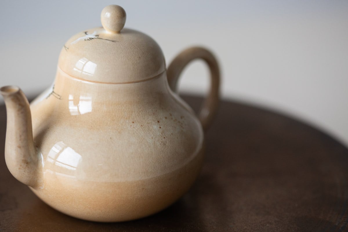 aurora wood fired teapot deer crane 16 | BITTERLEAF TEAS aurora wood fired teapot deer crane 16 | BITTERLEAF TEAS