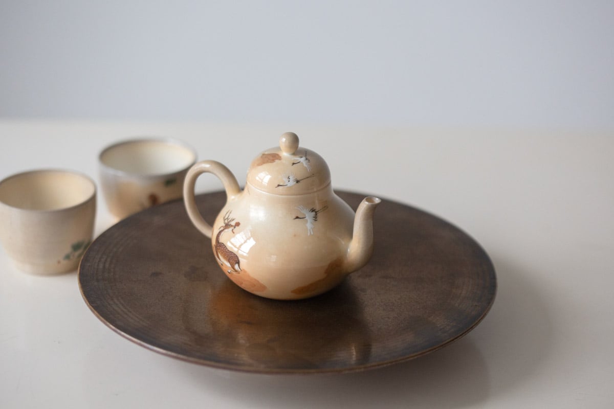 aurora wood fired teapot deer crane 18 | BITTERLEAF TEAS aurora wood fired teapot deer crane 18 | BITTERLEAF TEAS