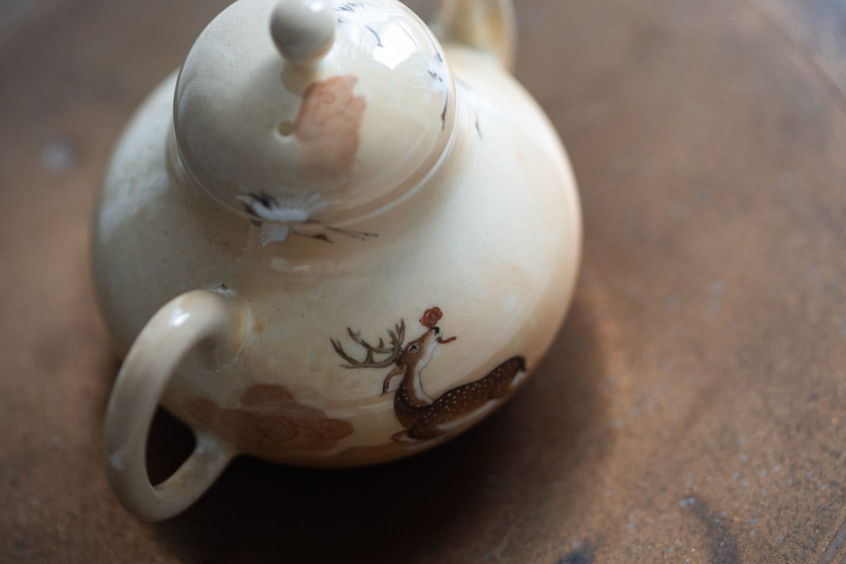 aurora wood fired teapot deer crane 3 | BITTERLEAF TEAS aurora wood fired teapot deer crane 3 | BITTERLEAF TEAS