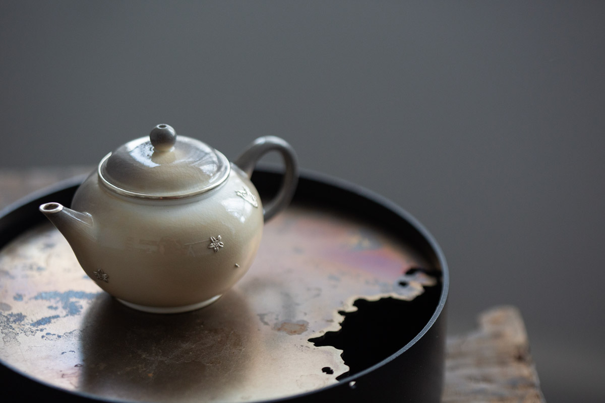 aurora wood fired teapot silver butterfly 6 | BITTERLEAF TEAS aurora wood fired teapot silver butterfly 6 | BITTERLEAF TEAS