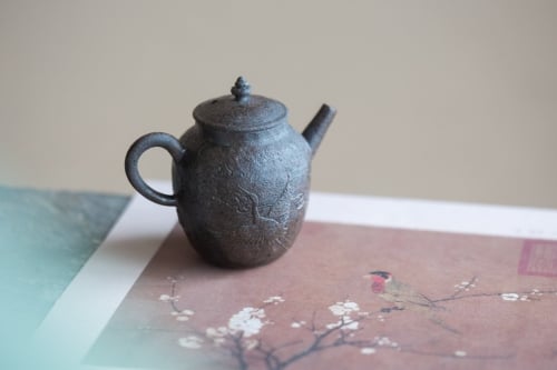Ethereus Wood Fired Yixing Zisha Teapot - Crane