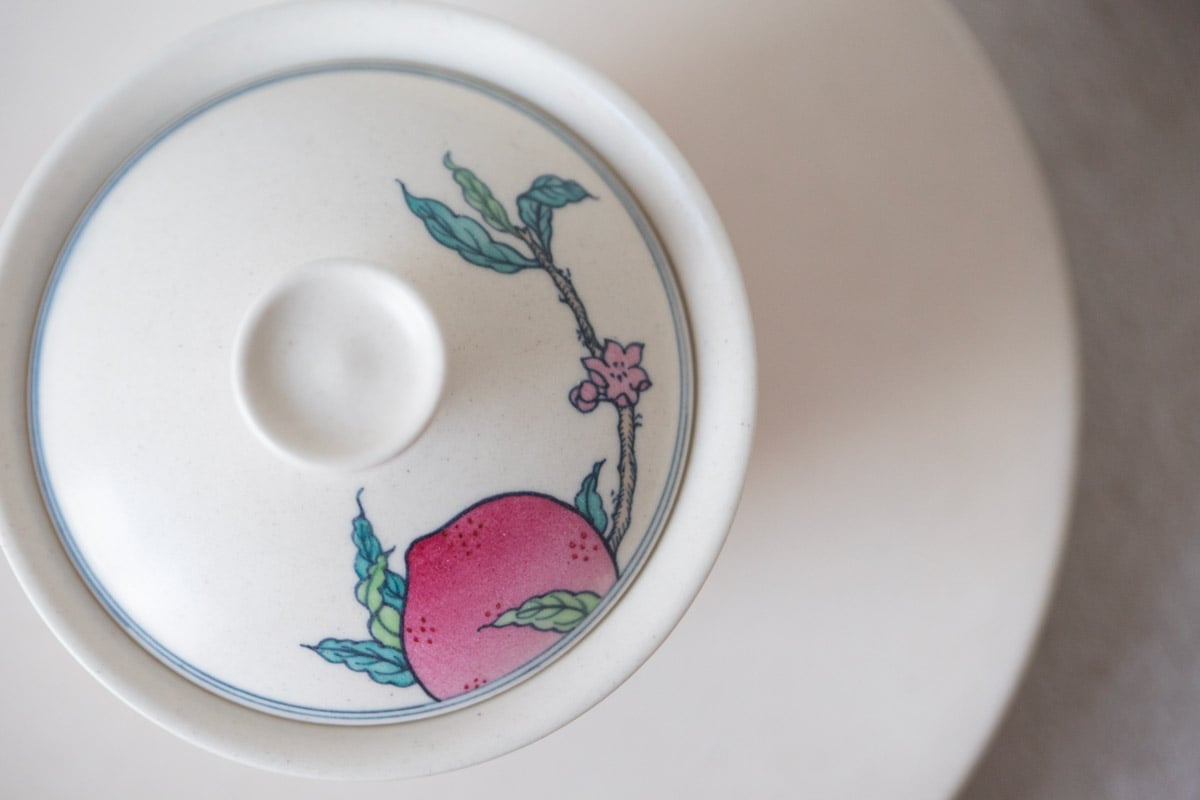 giant peach gaiwan 6 | BITTERLEAF TEAS