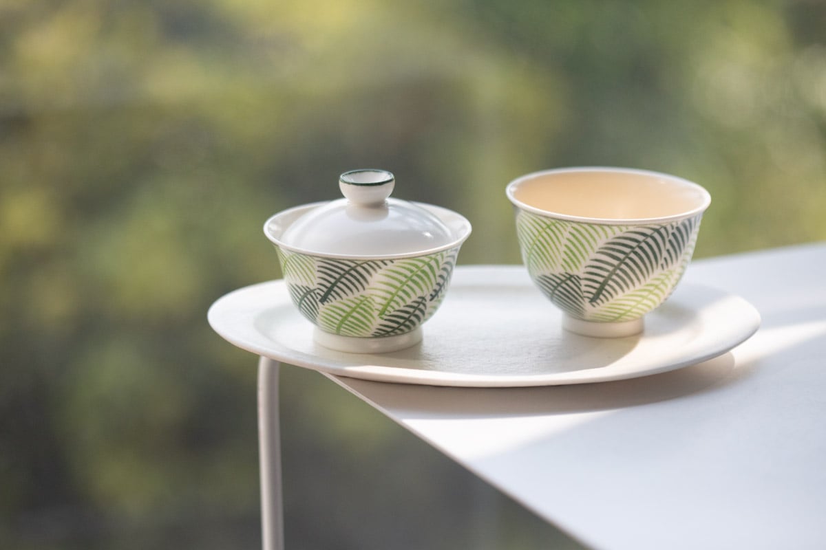 only ferns gaiwan teacup set 1 | BITTERLEAF TEAS