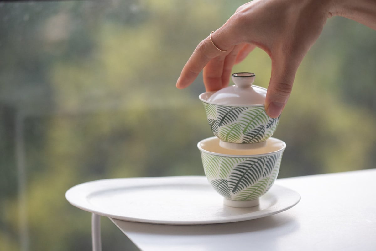 only ferns gaiwan teacup set 3 | BITTERLEAF TEAS