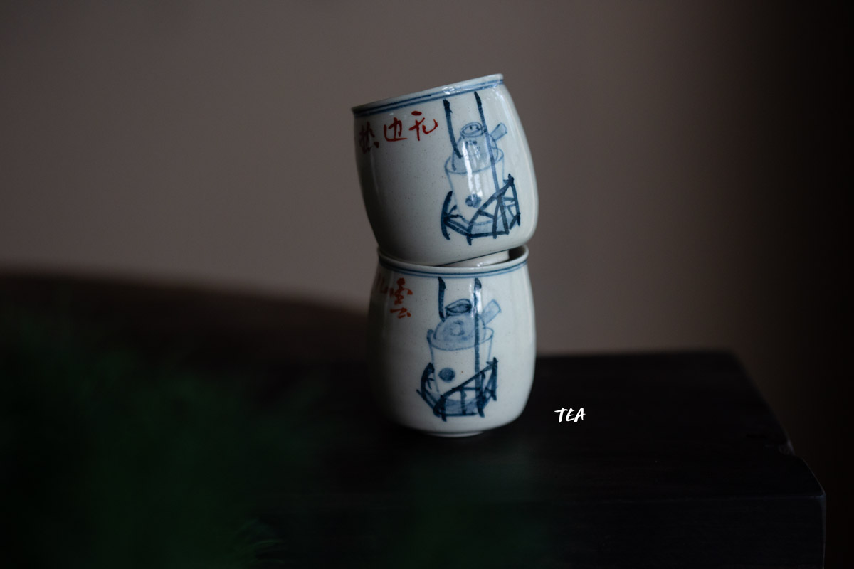 gilded qinghua teacup bamboo flower tea 5 25 12 | BITTERLEAF TEAS