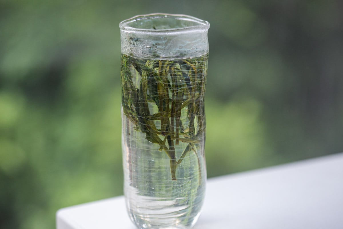 be water deep green tea glass 12 | BITTERLEAF TEAS