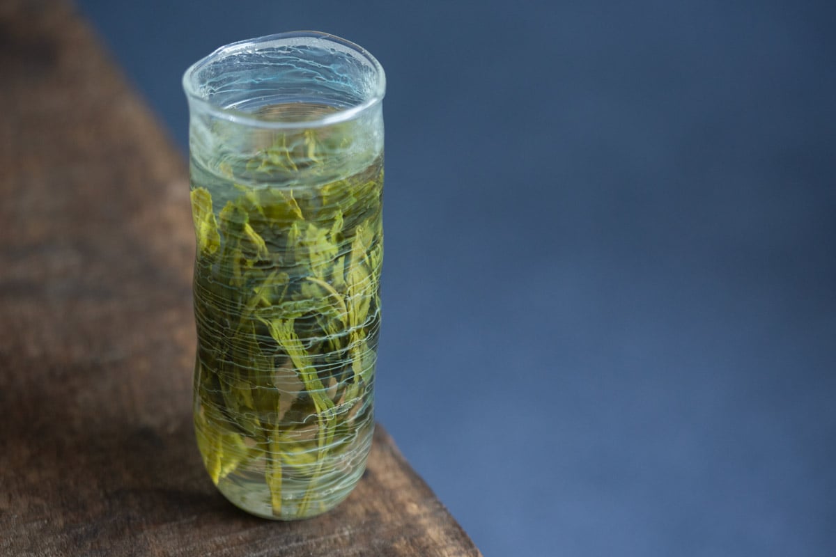 be water deep green tea glass 14 | BITTERLEAF TEAS