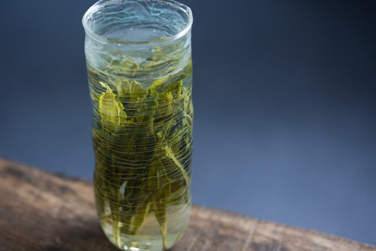 be water deep green tea glass 15 | BITTERLEAF TEAS