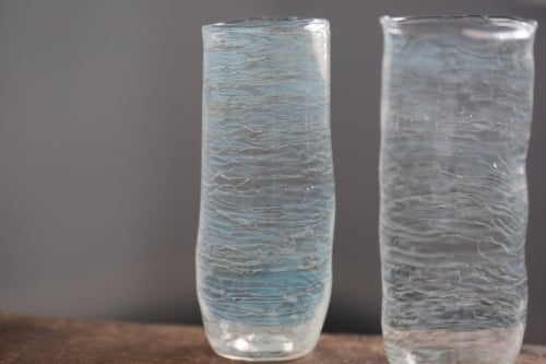 Be Water Deep Green Tea Glass