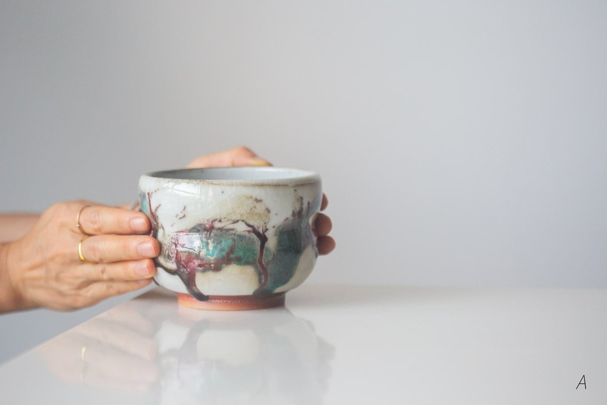 element shino glaze matcha tea bowl 8 25 11 | BITTERLEAF TEAS element shino glaze matcha tea bowl 8 25 11 | BITTERLEAF TEAS