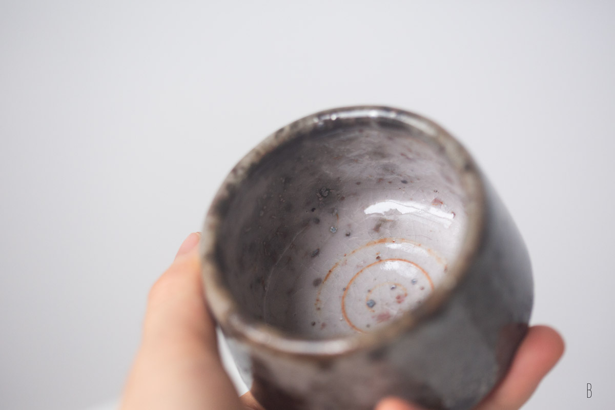 sakura shino glazed teacup 9 25 10 | BITTERLEAF TEAS