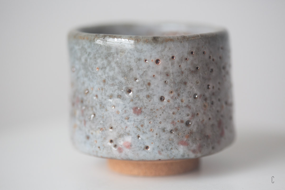 sakura shino glazed teacup 9 25 15 | BITTERLEAF TEAS