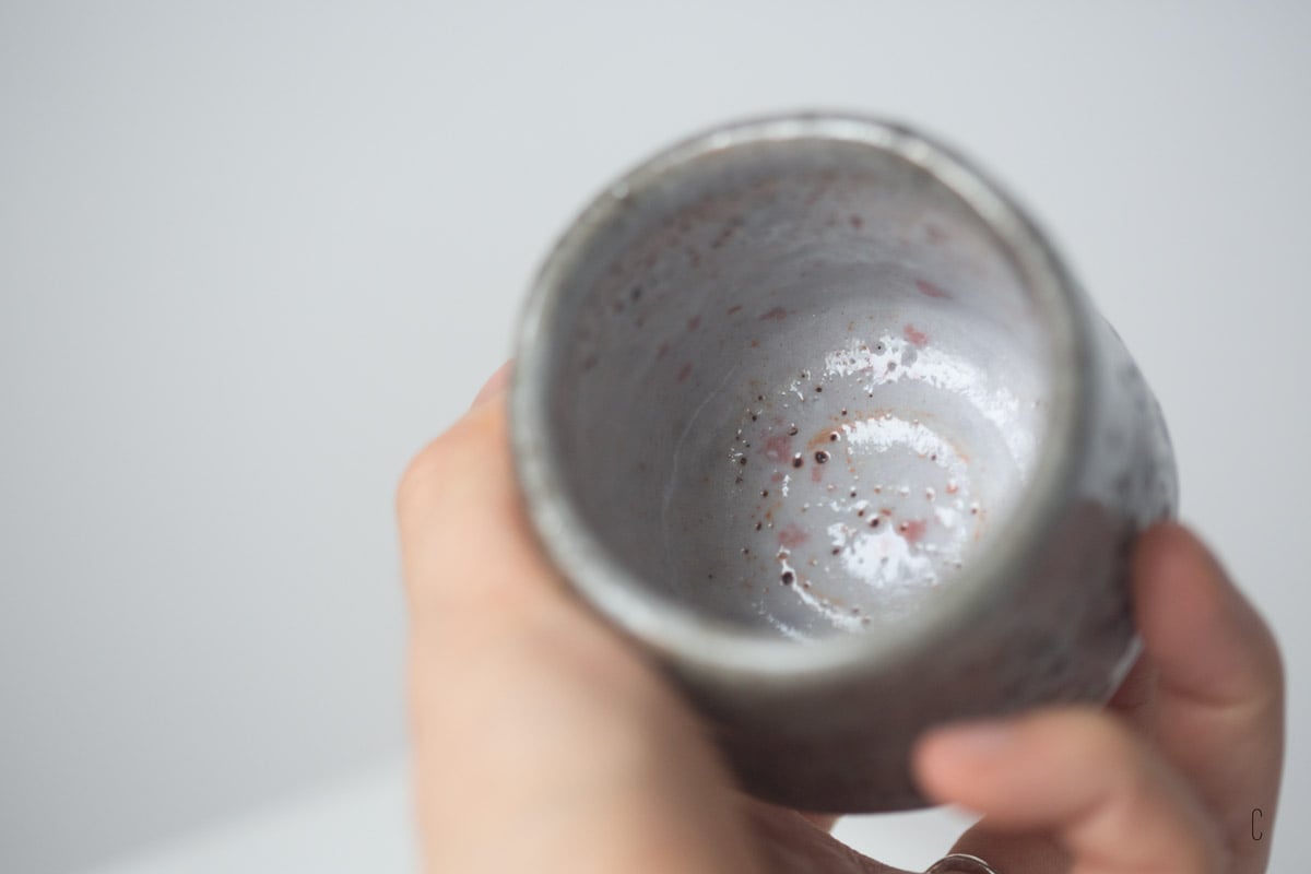 sakura shino glazed teacup 9 25 18 | BITTERLEAF TEAS sakura shino glazed teacup 9 25 18 | BITTERLEAF TEAS