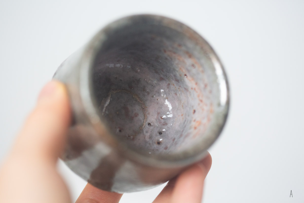 sakura shino glazed teacup 9 25 5 | BITTERLEAF TEAS