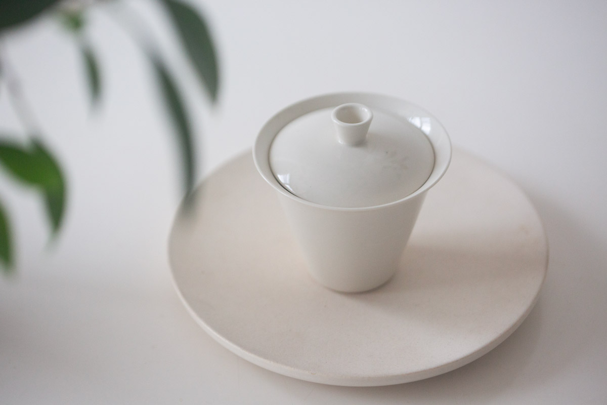 cream gaiwan 10 | BITTERLEAF TEAS