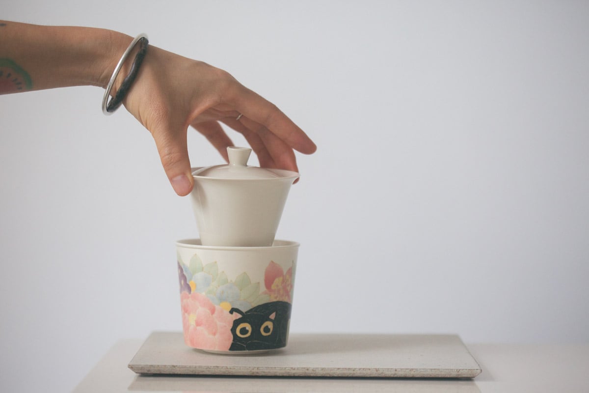 cream gaiwan 4 | BITTERLEAF TEAS