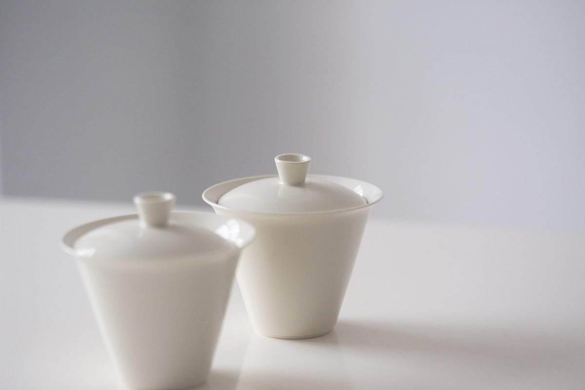 cream gaiwan 6 | BITTERLEAF TEAS