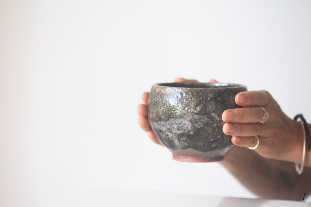 element shino glaze matcha tea bowl 8 25 12 | BITTERLEAF TEAS element shino glaze matcha tea bowl 8 25 12 | BITTERLEAF TEAS