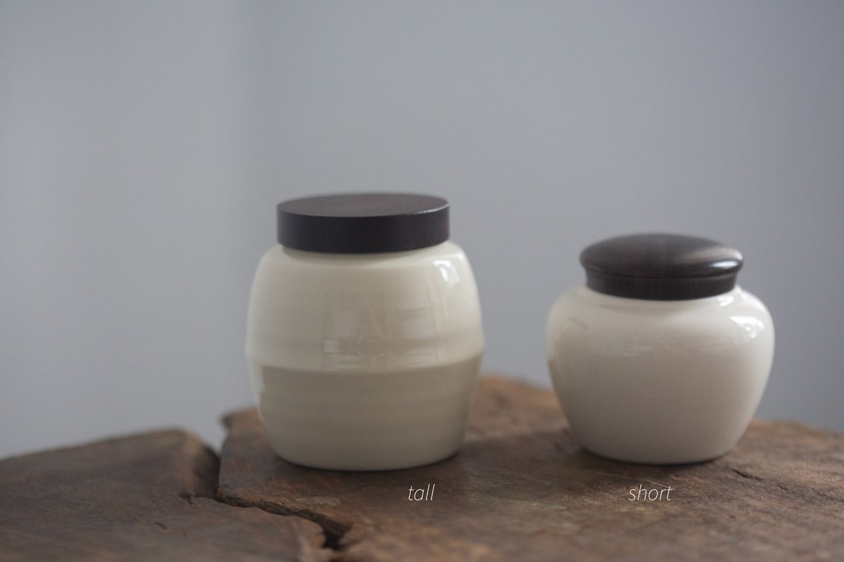 mini tea jar white wood 7 | BITTERLEAF TEAS